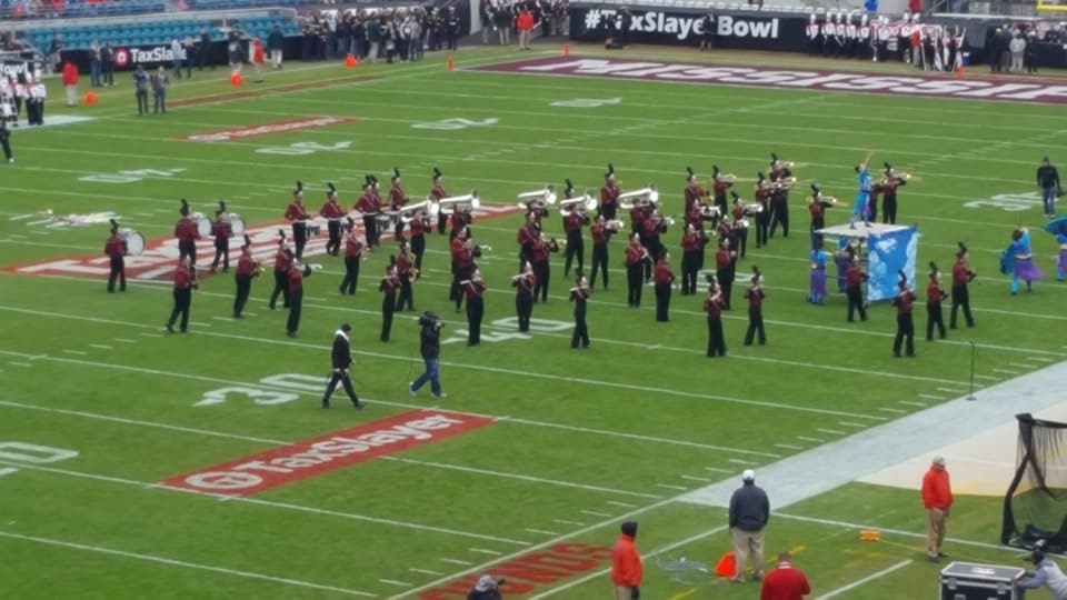 NHS band on Everbank Field, photo: Patrick Somers 
