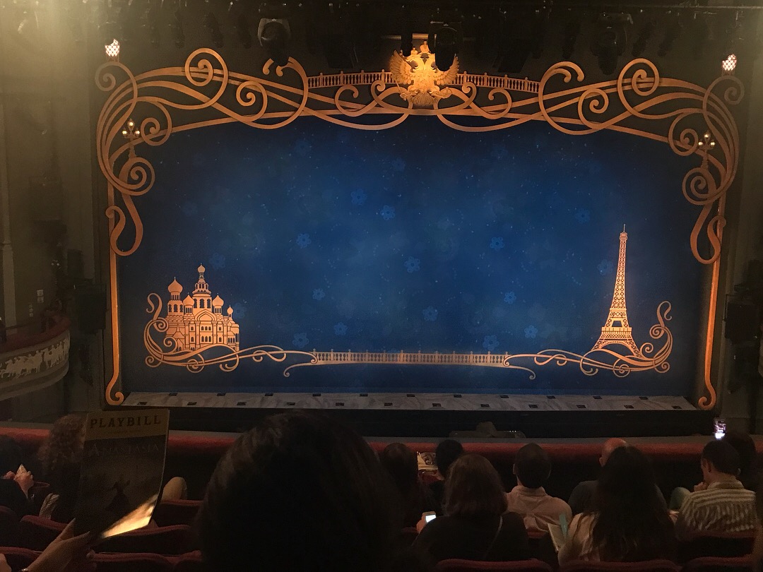 Stage at Broadhurst Theater for Anastasia