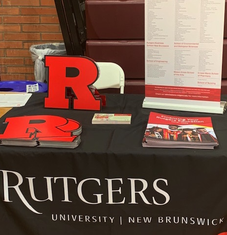 Rutgers booth for College and Career Fair