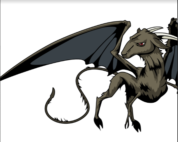 An illustration of what the Jersey Devil is interpreted to look like
