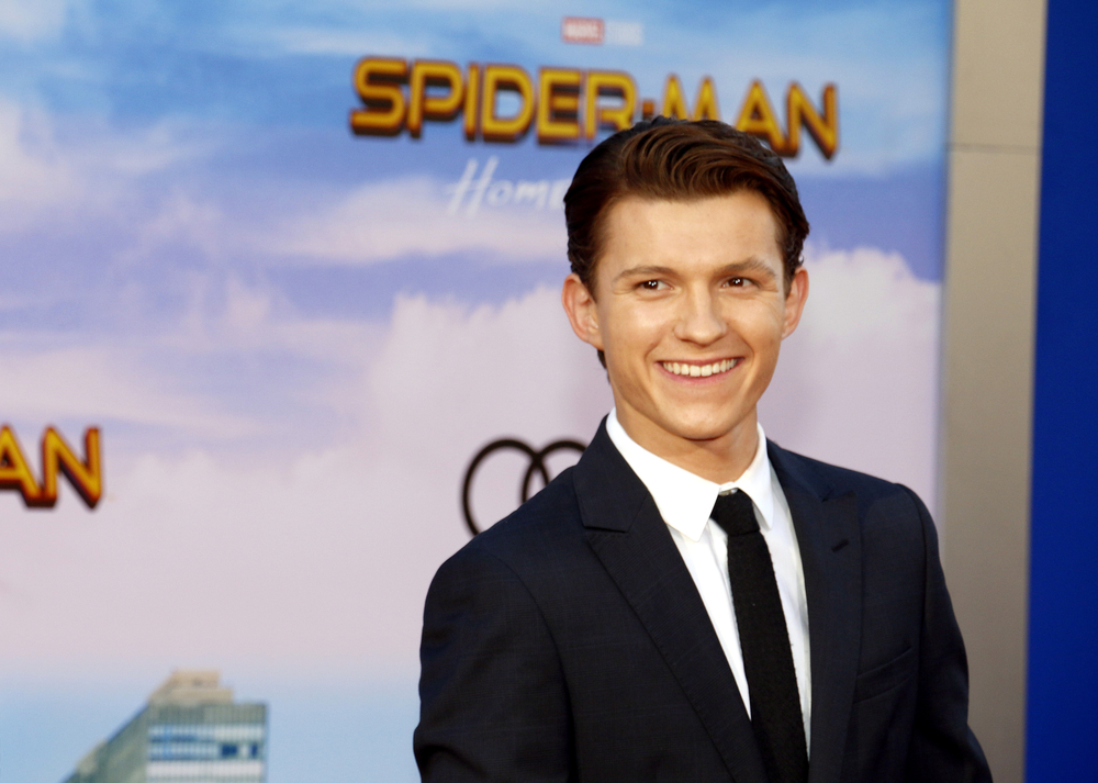 Tom Holland at one of the Spiderman: Far From Home premieres. 