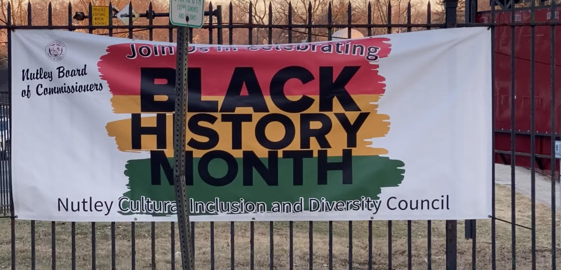 Banner on Franklin Ave promoting Black History Month