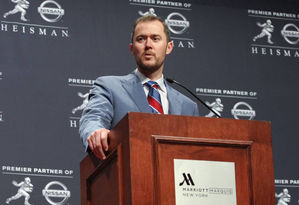 Lincoln Riley at the 2018 Heisman Award Ceremony 
