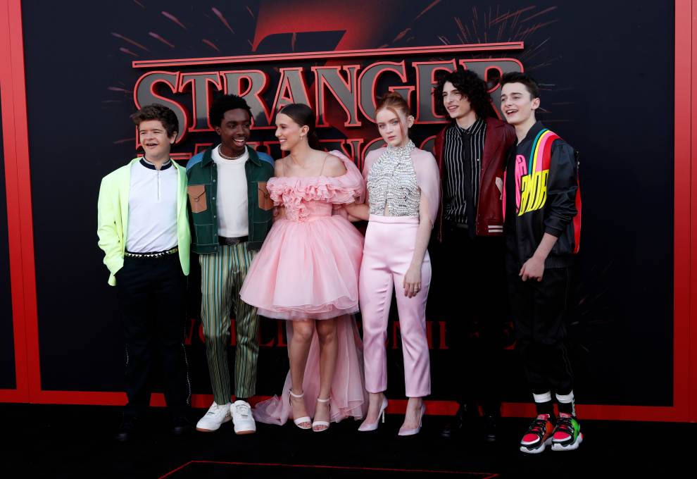 The Strangers Things Cast at the Season 3 premiere