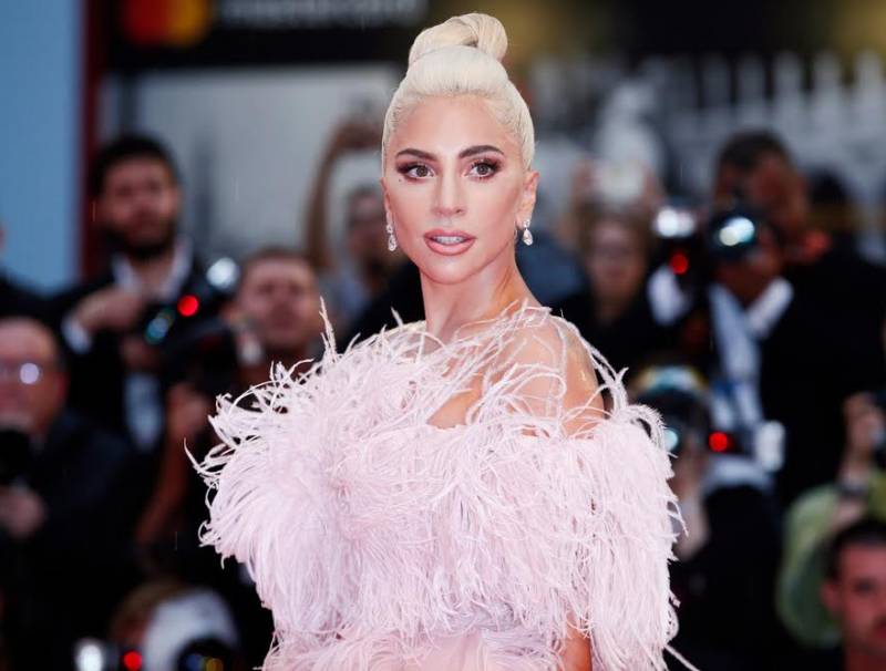Lady GaGa at the premiere of her movie A Star is Born 