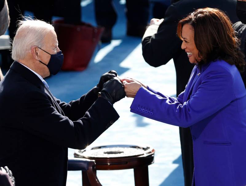 President Joe Biden and Madam Vice President Kamala Harris at the Inauguration 