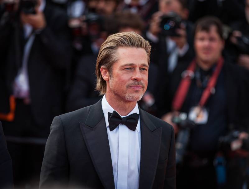 Brad Pitt's arrival at the Oscars.