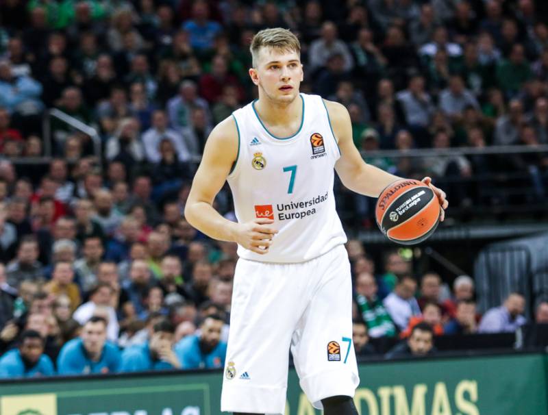 Pictured here is Guard Luka Doncic during a Euroleague game