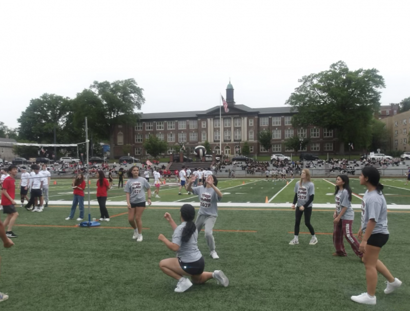 Students enjoy sports competitions on the Park Oval