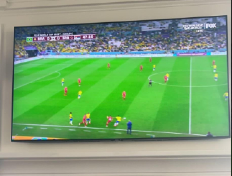 Watching The World Cup Game At Home
