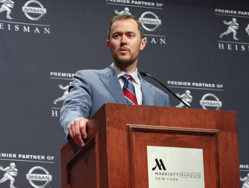Lincoln Riley at the 2018 Heisman Award Ceremony 