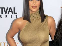 Kim Kardashian at The Promise premiere.